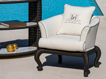 CANOPO T2 - Fabric garden armchair with armrests by Samuele Mazza Outdoor - view 2